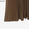 ZANZEA Women Long Sleeve Blouse and Long Skirts Casual Two Piece Suit Sets