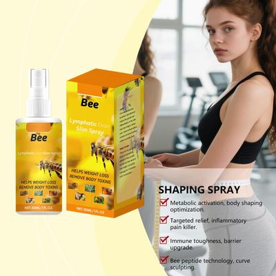 Slim Spray Shaping Spray Lymphatic Spray Moisturizing Body Care Spray Firming Care Liquid Suitable For Use After Exercise,30ml