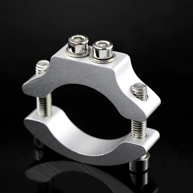 Μοτοσικλέτα Ηλεκτρονικό ποδήλατο Προβολέας Προβολέας Στερεός σφιγκτήρας Κλιπ βάσης αλουμινίου Ασημί αξεσουάρ μοτοσικλέτας