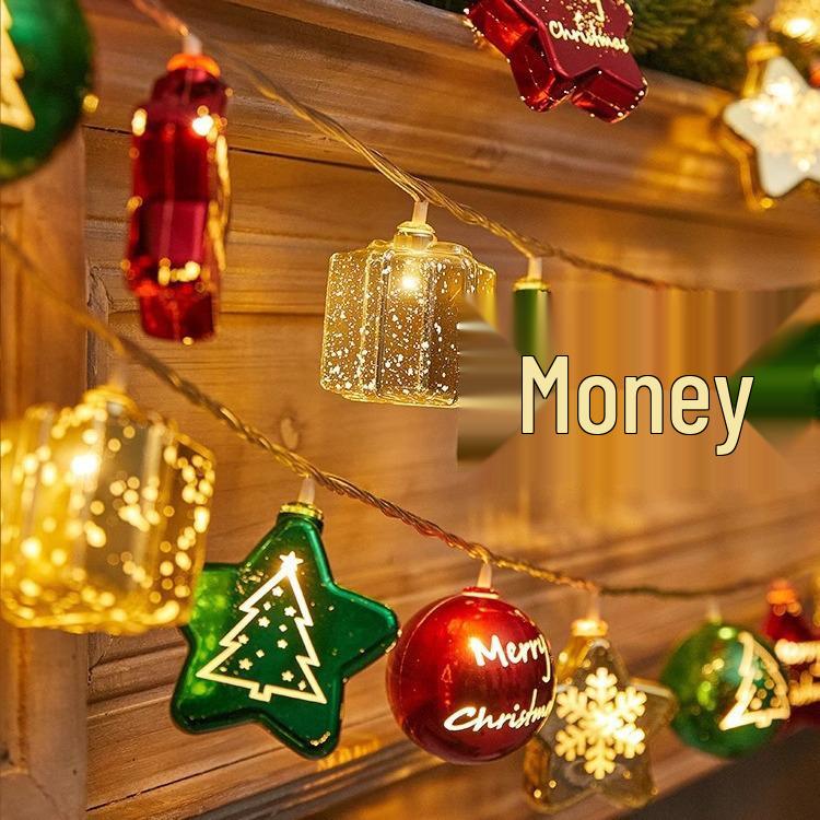 

Светодиодные гальванизированные гирлянды в виде звезд и снежинок - Рождественские мигающие огоньки-шарики из мишуры 2m 10 lights USB Steady