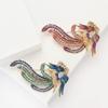 Phoenix Brooches Unisex Enamel Animal Bird Category Pin Women Coat Accessories Gifts
