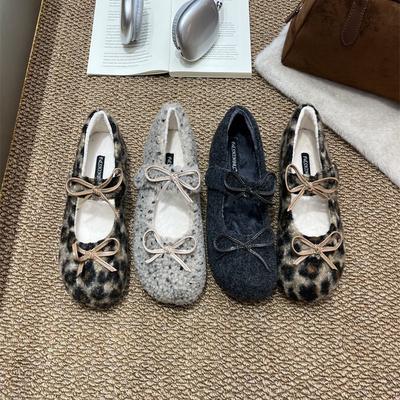 Inner Lamb Wool Shoes Female Outer Wear 2025 Autumn and Winter New Fairy Wind Gentle Velvet Mary Jane Shoes Single Shoes