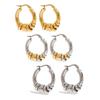 Two Tone Titanium Steel Earrings For Women Hypoallergenic Luxury Fade Resistant Finish Jewelry Gift