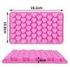 Silicone Mini Hearts Molds Cube Heart Mold Mini Hearts Shape Mould for Baking Silicone Molds for Chocolate Gummy Heart Ice Tray