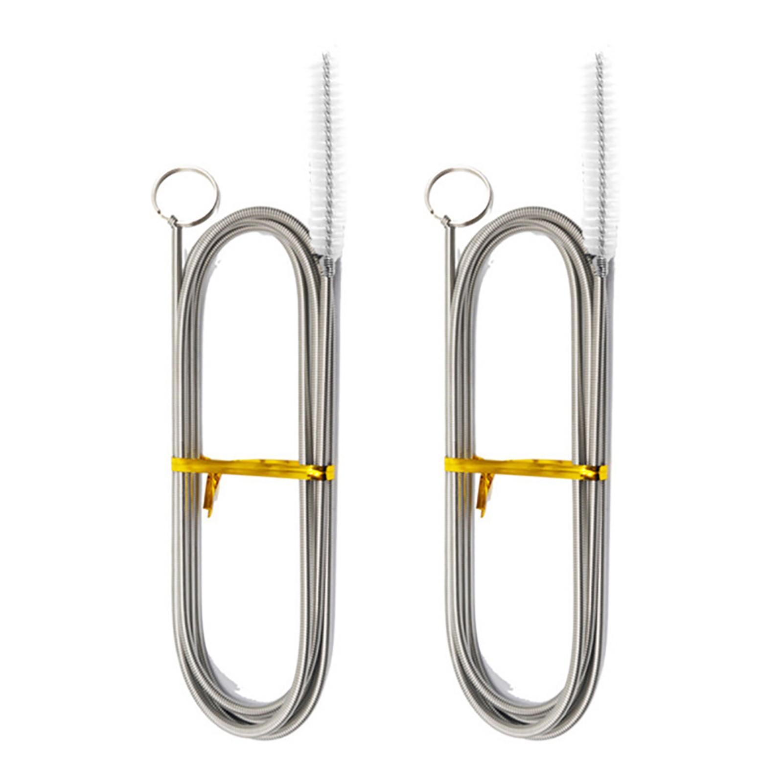 

Refrigerator Hole Cleaning Brush Dredge Brush Pipe Cleaning Reusable Pipe Tube Cleaner Stainless Steel Long Refrigerator Clean One Size