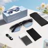 KI Bluetooth Smart Glasses mit automatischer Ein-/Aussch-Funktion, Metall-Federgelenke, Musik- & Anrufsensoren