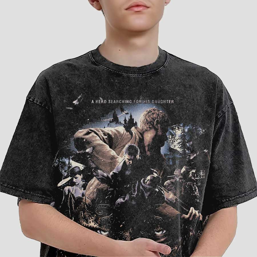Resident Evil Village Fanart Biohazard Leon Kennedy Oversized T Shirt 100 Cotton Vintage Washed Tshirt for Men Women J169