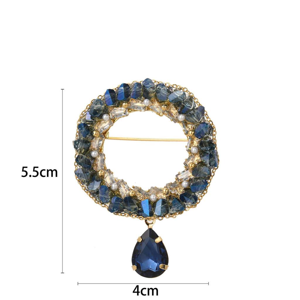 Snowflake & Butterfly Zircon Brooch with Freshwater Pearl for Women's Korean Style Suit Coat