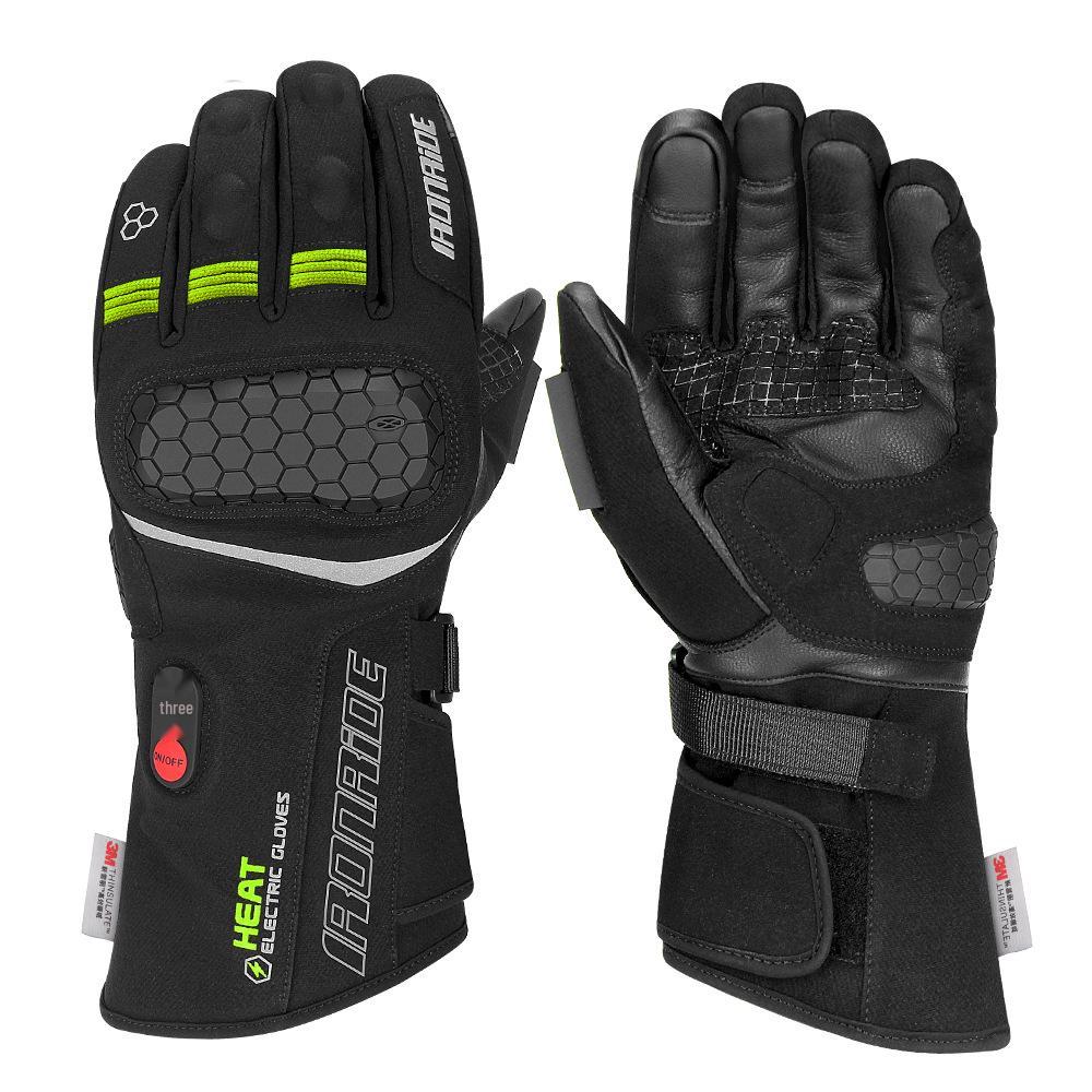 Motorcycle Heated Winter Gloves: Touchscreen, Thinsulate, Velvet-Lined for Skiing and Outdoor Use