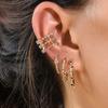 Earrings, Sparkling Diamonds, Colorful Diamond Earrings, Earrings, Simple Temperament Asymmetrical Earrings