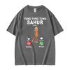 Tung Tung Tung Sahur Calling Funny Brainrot Joke Meme Tshirt Unisex Unisex Humor Fashion Street T Shirts Summer Oversized Tee Shirt
