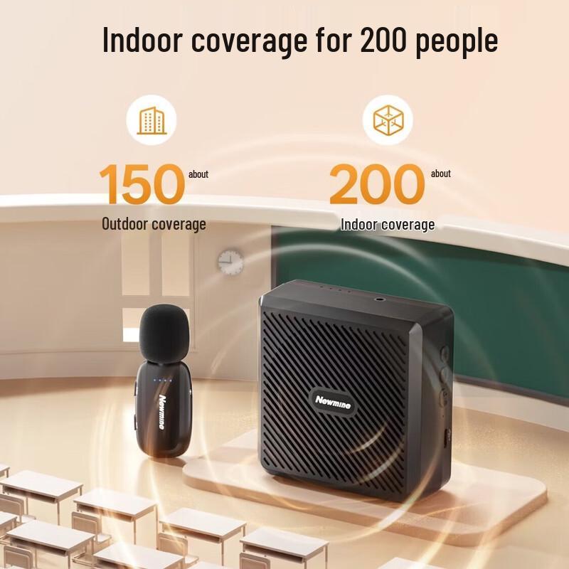 Newsmy U-258 Portable Bluetooth Amplifier with Clip-on Mic (CN Version)