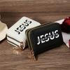 Credit Card Storage Bag Fashionable, Minimalist, Trendy Letter Printing,Credit Coin Wallet, Fashionable Double-Layer Zipper Purse