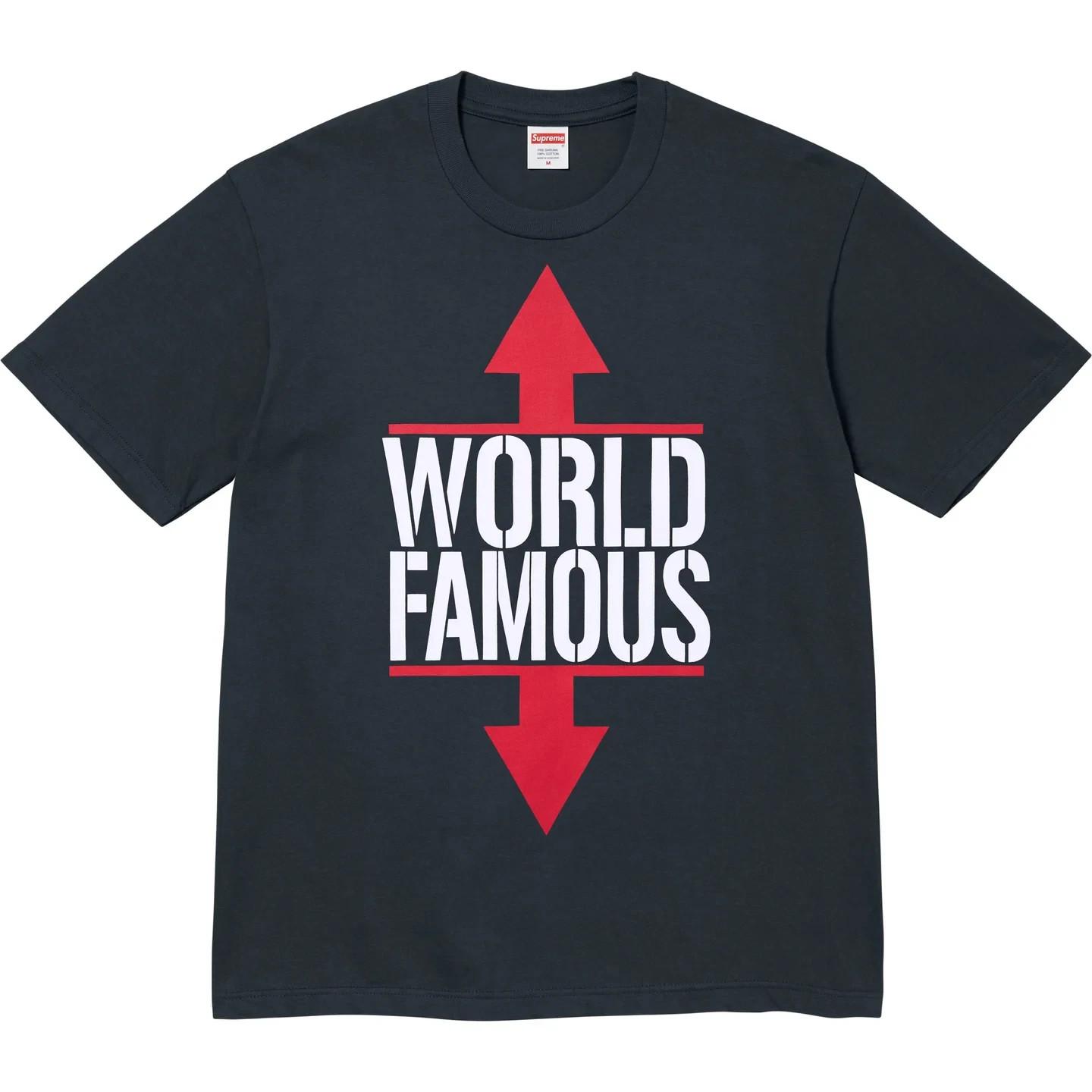 769977 Supreme World Famous Tee Navy XL