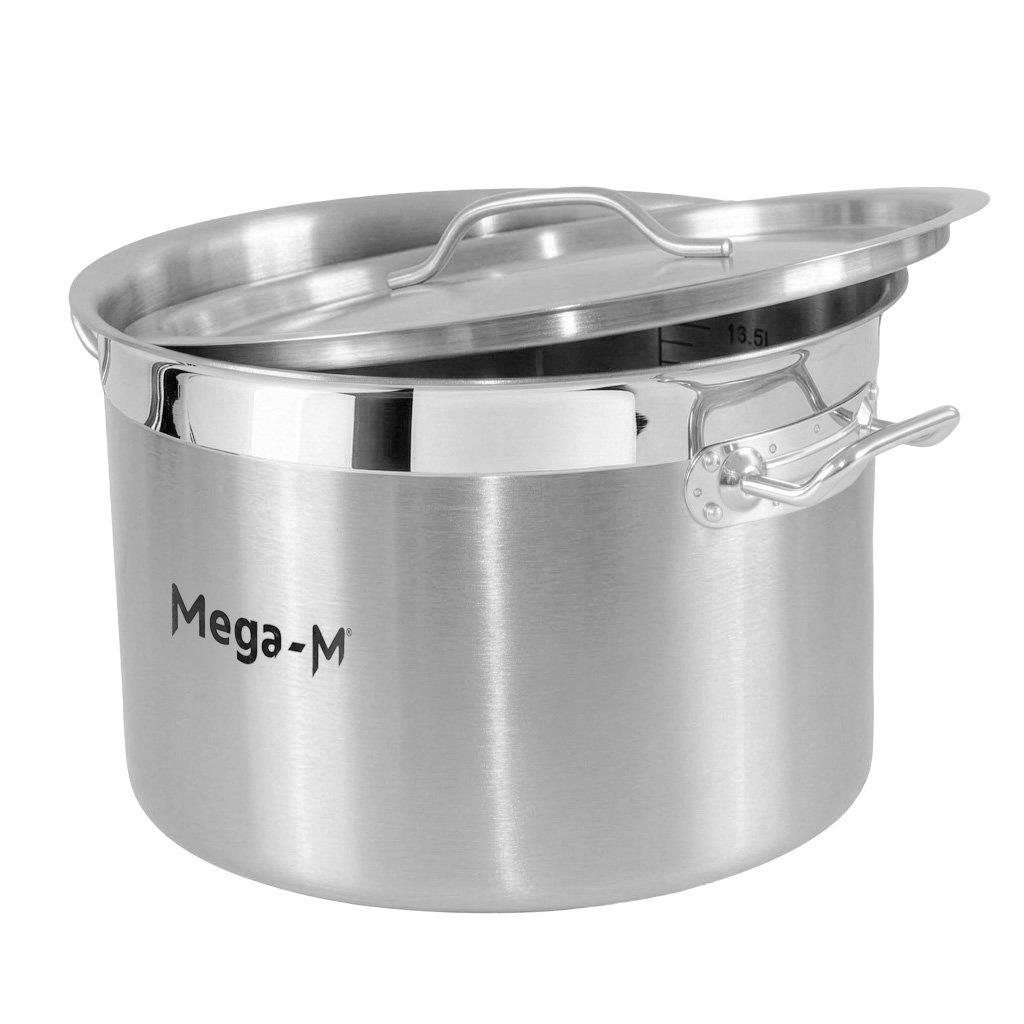 Medium Catering Pot With Lid Mega-M Pro 17L Dia. 32 Cm X H 22 Cm N
