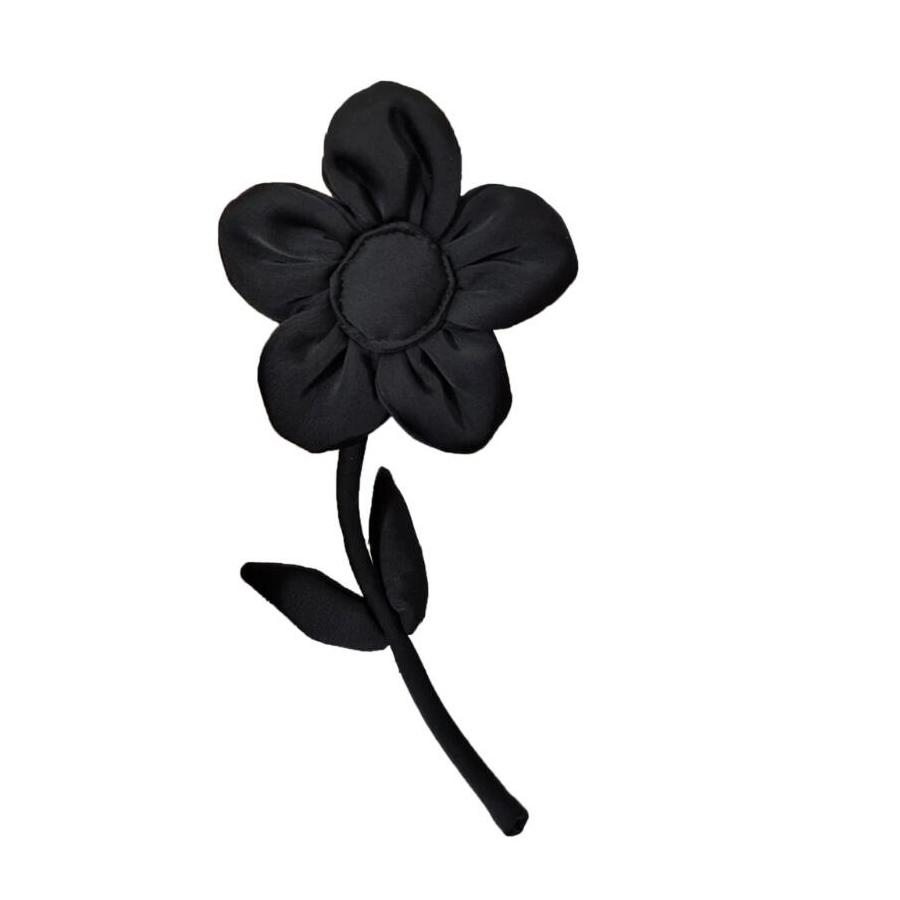 

1 шт. Белый Черный Ручной работы Леди Большая Цветочная нашивка для ремонта одежды чёрный