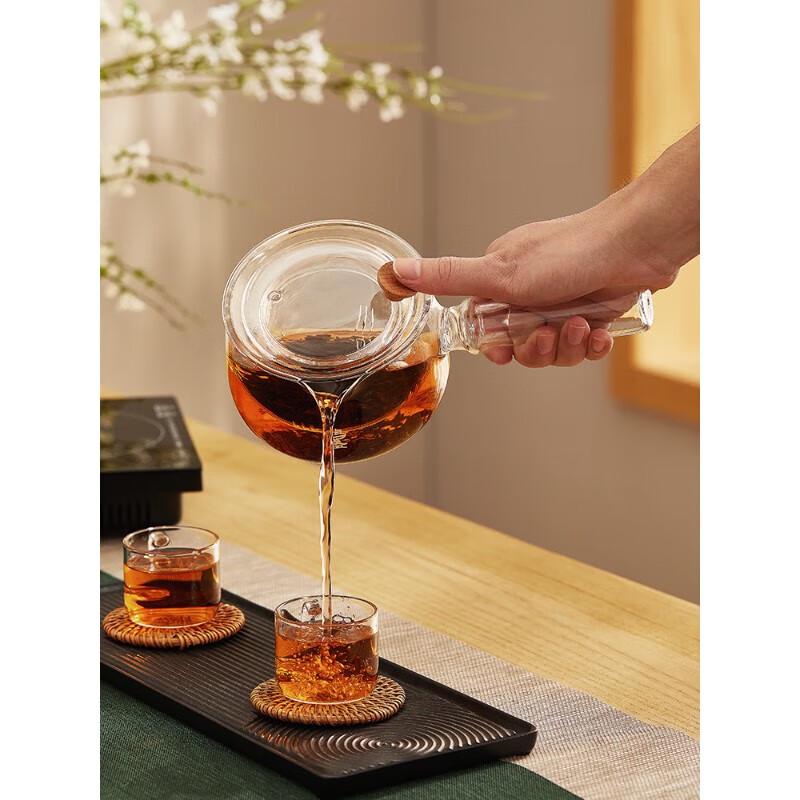 Mingzhan Heat-Resistant Glass Teapot with Side Handle