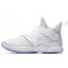 Zoom Soldier 12 SFG Slip Resistant Lightweight Non Slip Lightweight Mid Top Basketball Shoes Men's White AO4055-101