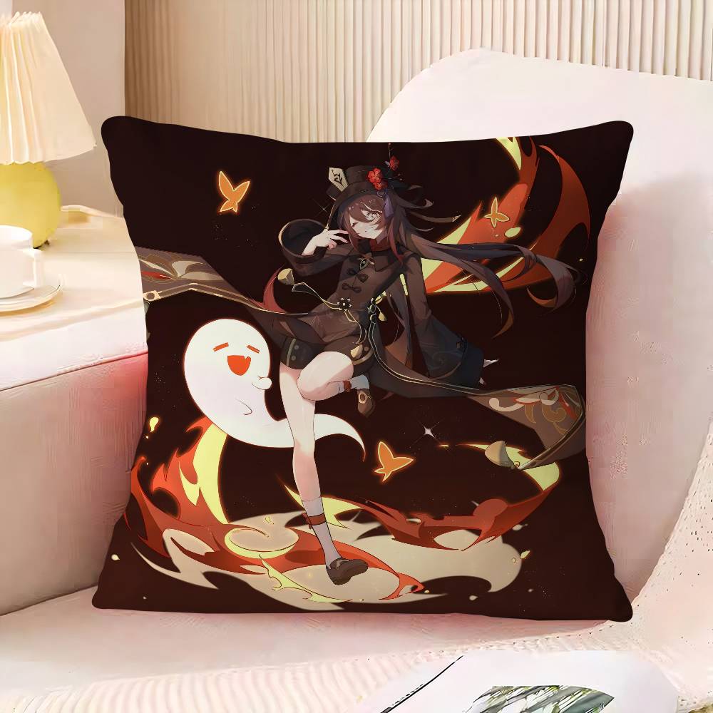 

H-Hu T-Tao Персонализированная наволочка Детская спальня Декор для дикой вечеринки Наволочка Подарок на день рождения ребенка 16x16Inch