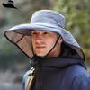 1pc Unisex Outdoor Sun Hat with Ponytail Hole for Summer Uv Protection,Fashion Wide Brim Shawl Bucket Hat for Outdoor Activities