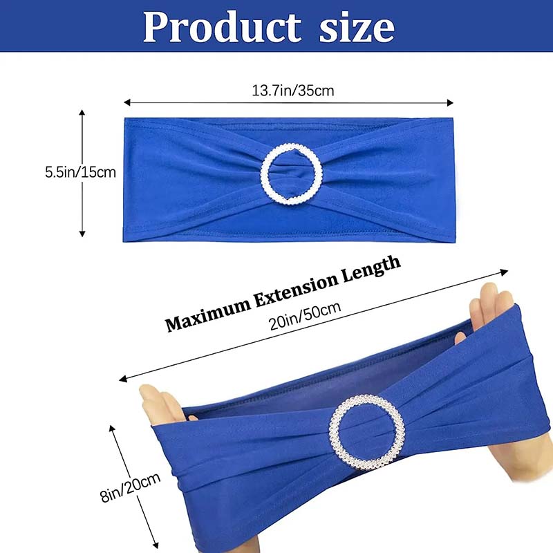 20Pcs Knot Bow Chair Strap Cover Band Ribbons Chair Tie Backs for Party Banquet Decor Wedding Decoration Elastic Band Buckle Decoration Props Slider