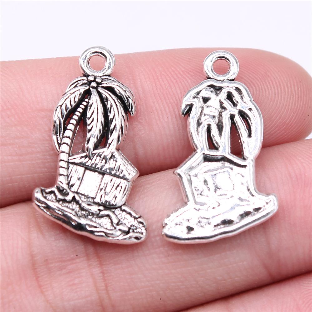 10pcs Coconut Tree Palm Tree Charms Pendants Making DIY Handmade Findings DIY Handmade Craft