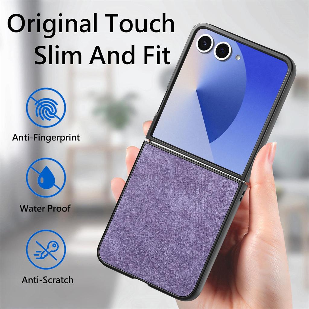 Samsung Galaxy Z Flip 7/6 Drop-Proof Foldable Leather Phone Case