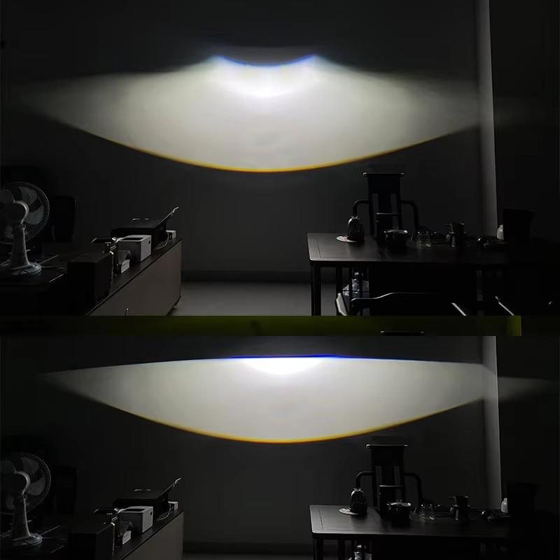 Универсальные 3.0 Bi-led противотуманные фары HD линза Белый свет желтый свет 12V Автомобильные светодиодные противотуманные фары Линза проектора водонепроницаемые 3.0 Toyota white