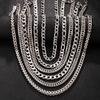 Men's Stainless Steel Cross Necklace - 8mm Polished Cuban Chain, Fashionable Titanium Steel Jewelry
