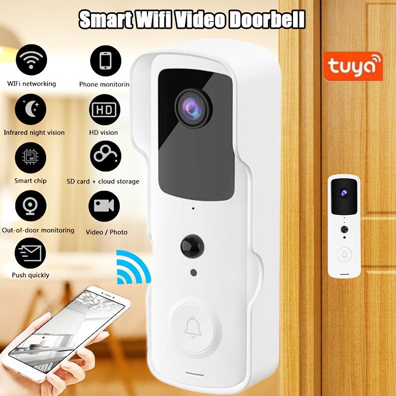 1080P HD WiFi Doorbell Intercom Camera Night Vision PIR Indoor Monitor Security 1080P HD WiFi Doorbell Intercom Camera Night Vision PIR Indoor Monitor Security