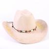 Popolare cappello western da cowboy in camoscio classico europeo e americano da uomo e donna con tesa larga ricamato cappello da sole da esterno
