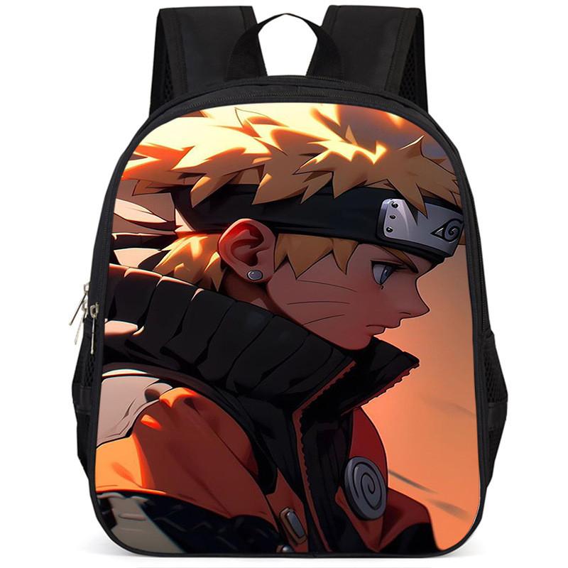 Naruto 15-inch Large Capacity Backpack Lightweight Oxford Cloth School Bag For Kids