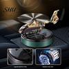Car Perfume 1 Set Air Freshener Solar Rotating Solid Aromatherapy Helicopter Shape Fragrance Diffuser Ornament Automotive Decoration
