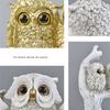 Resin Owl Ornament Creative Miniature Figurine Sculpture Crafts Animal Statue  Tabletop