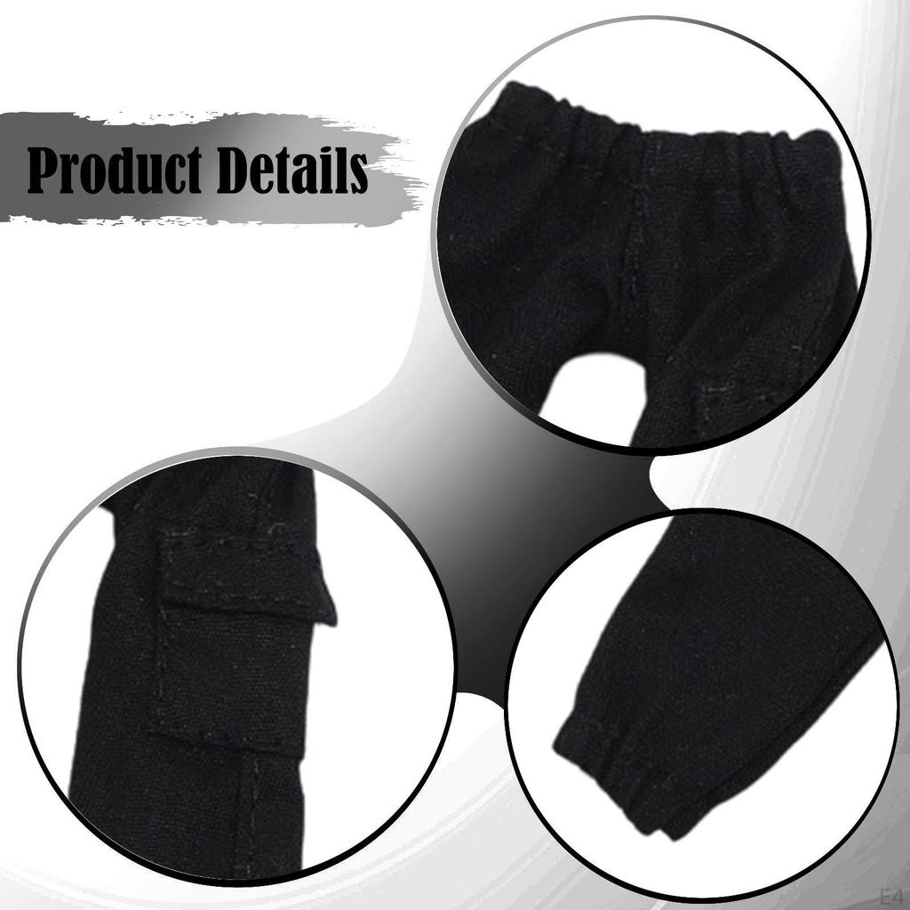 1/12 Action Figure Pants Doll Clothes Cargo Loose Fit Trendy Workwear for Collectible Model 6