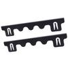 2PCS Stove Gap Fillers Stainless Steel 59.5CM Length Rain Proof Black Color Stove Counter Gap