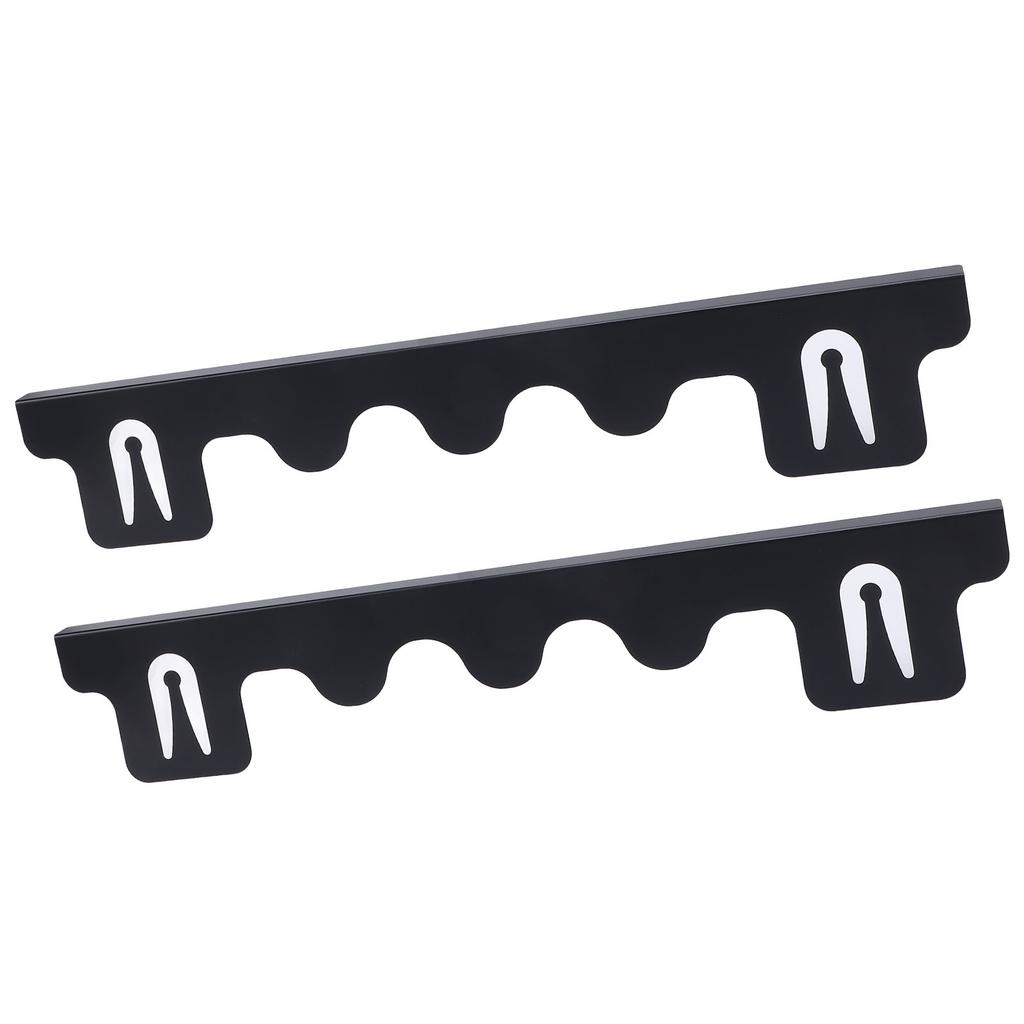 2PCS Stove Gap Fillers Stainless Steel 59.5CM Length Rain Proof Black Color Stove Counter Gap