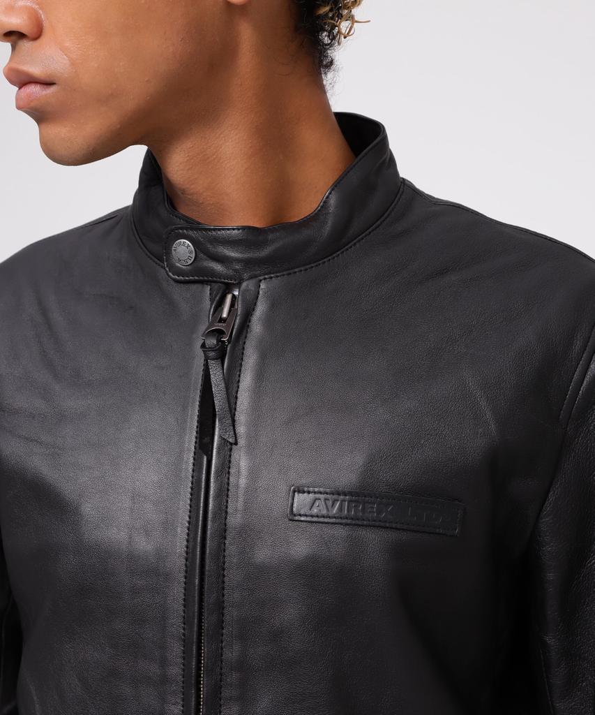 AVIREX Sheep Single Riders F Exclusive Men's Jacket, 010, Black, 783-4950023, WEB&DEPOT