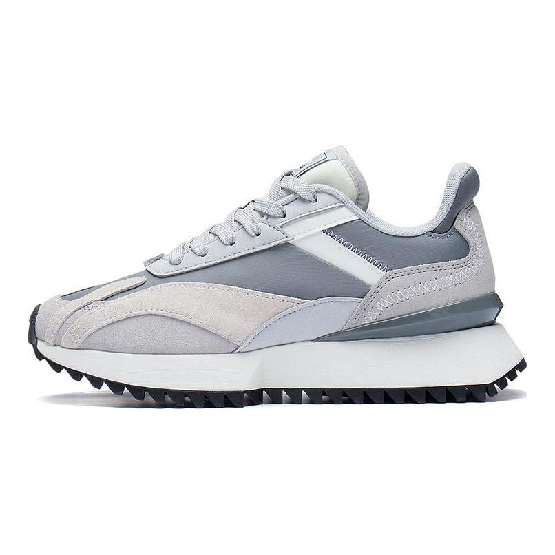 Li Ning Zaiwu Cushioning Slip Resistant Abrasion Resistant Lightweight Low top Sports Casual Shoes Men's White Gray AGCS261-5