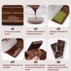 Dubai Chocolate Mold Set, 3x10 Divisions, with 50 Wrapping Foils, Silicone Chocolate Mold, DIY Baking Tool