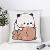 Bubu Dudu Playing Square Pillow Covers Polyester Room Panda Bear Cushion Cover Cool Decorative Pillow Cover 4545