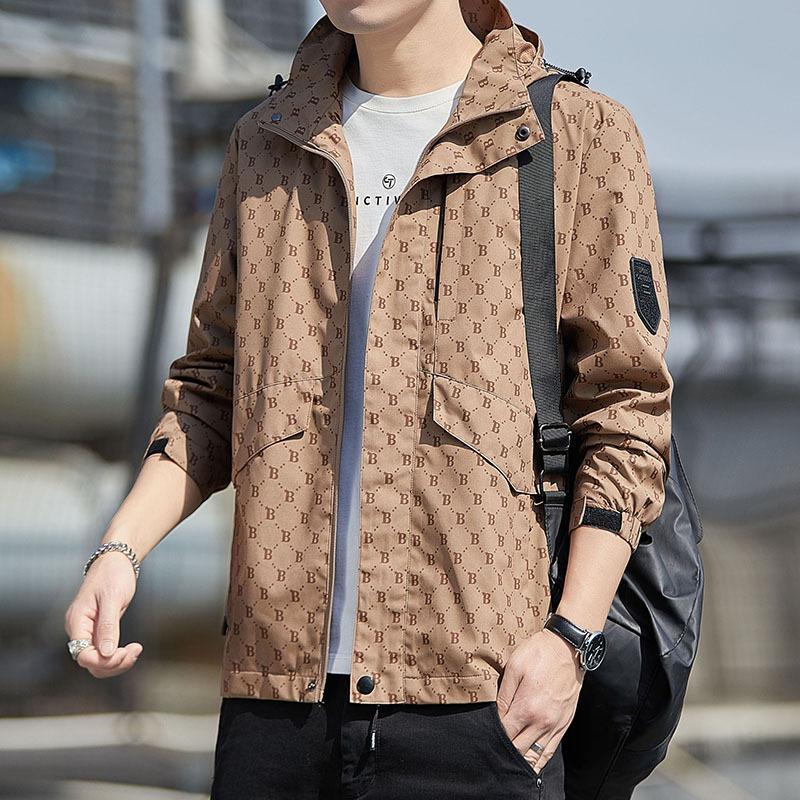 New Men's Jacket Autumn New Trend Young Couple Fashion Trench Coat