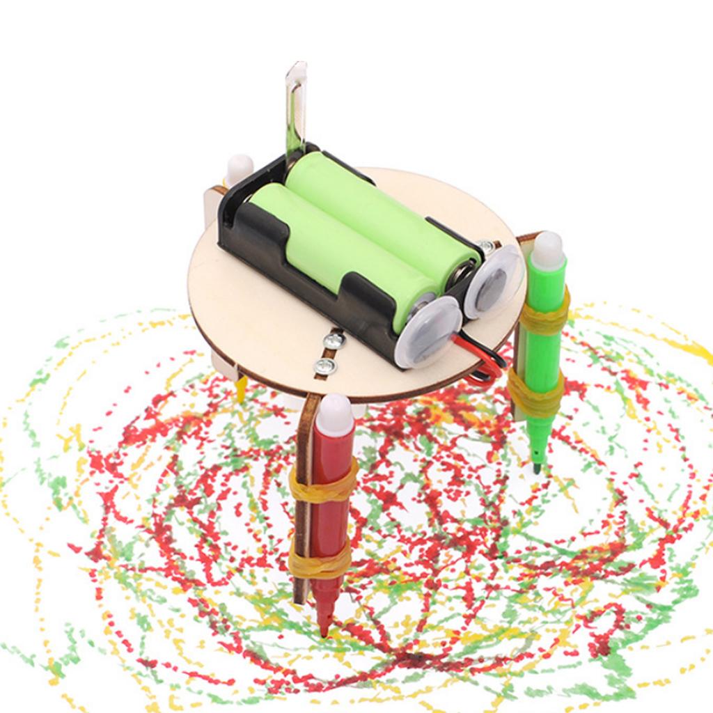 Graffiti Diy Robot Model Children'S Science Toy Making Vibration Graffiti Novel Educational Toy Manual Assembly Model Kit