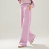 Li Ning Fitness Series Simple Comfortable Versatile Mid Waist Casual Pants Women bottoms AKLVD90-4
