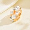 Pearl ring set European and American retro imitation pearl niche irregular high-end ring jewelry women