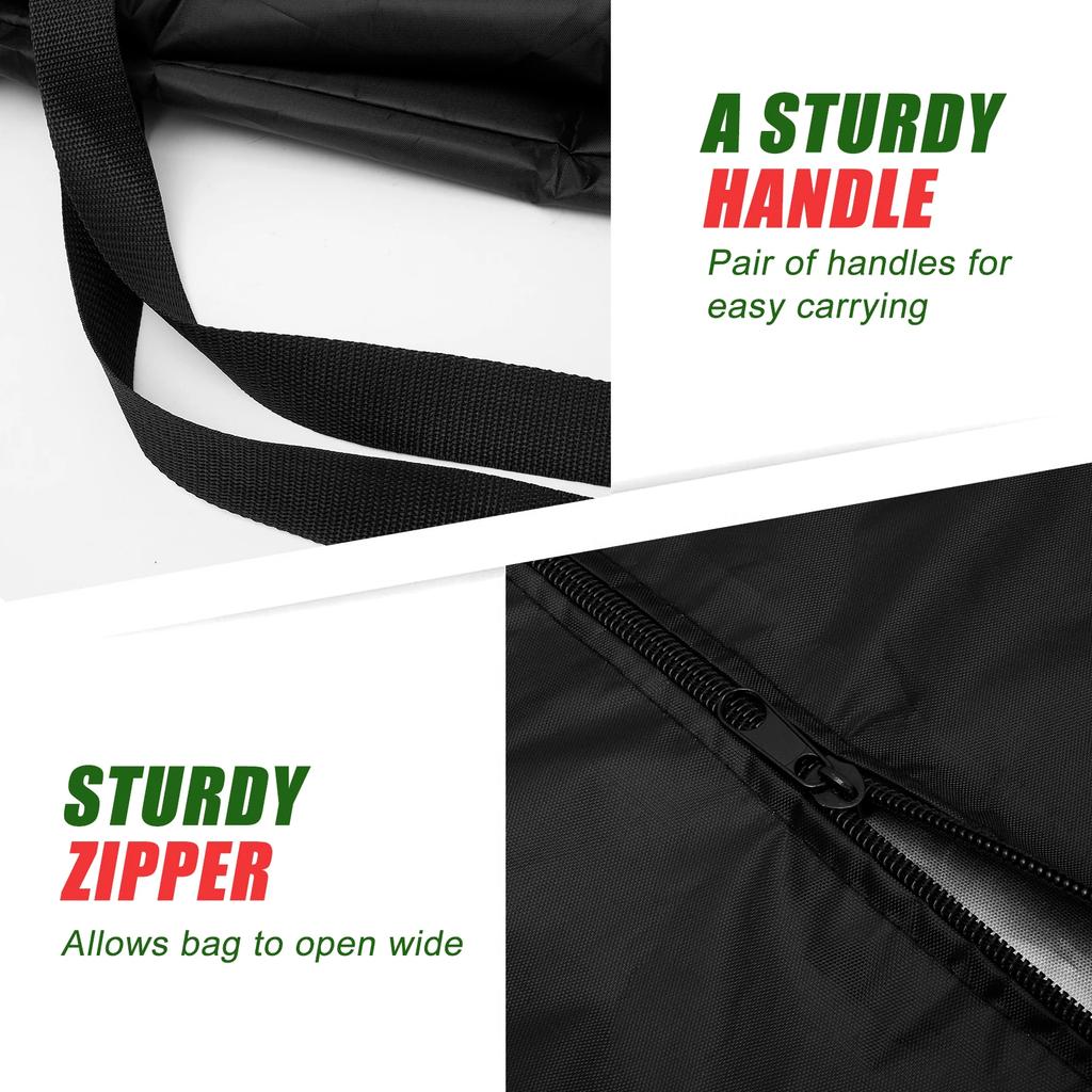 2Pcs Furniture Cushion Storage Bag Large Capacity Furniture Protective Bag Waterproof Dustproof Garden Christmas Tree Organizer