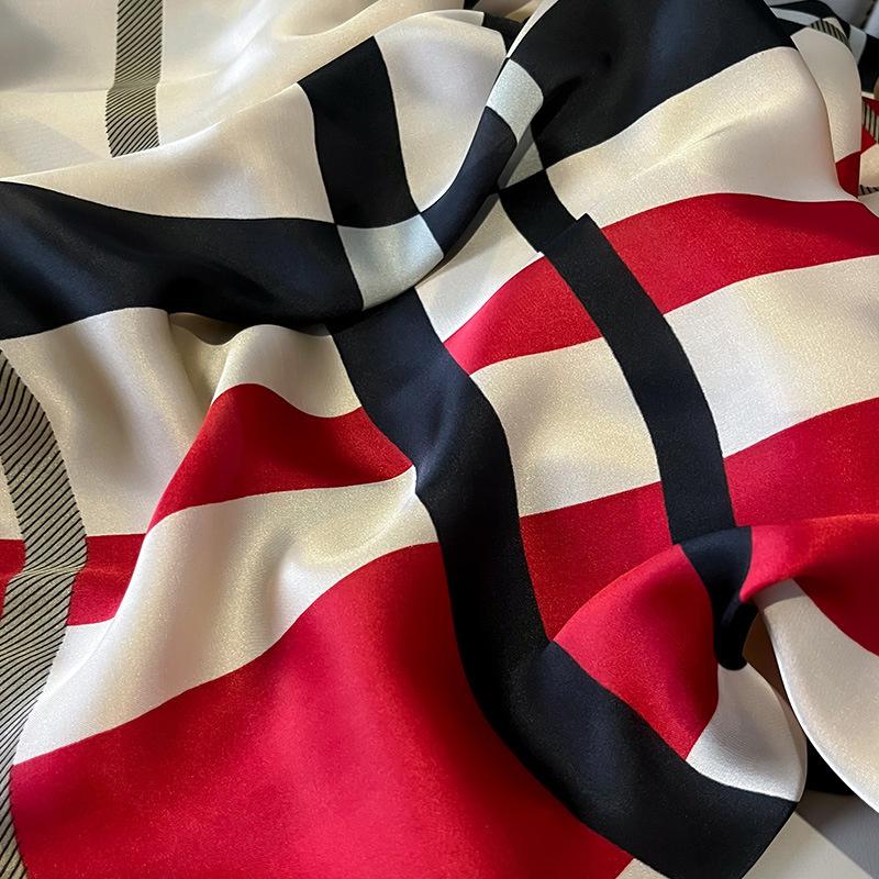 Projekt Satynowy Jedwabny Szal Hidżab Szalik Kobiety Moda Lato Ochrona Przeciwsłoneczna Plaża Stole Owija Bufanda Kobieca Chustka Na Głowę Echarpe Nowość