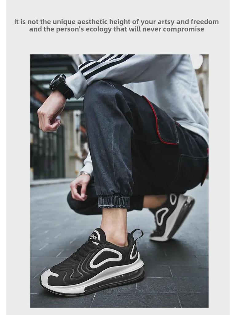 Men's & Women's Air Cushion Running Shoes - Breathable, Cushioned, Outdoor Casual Sports, Cross-Border, Large Sizes