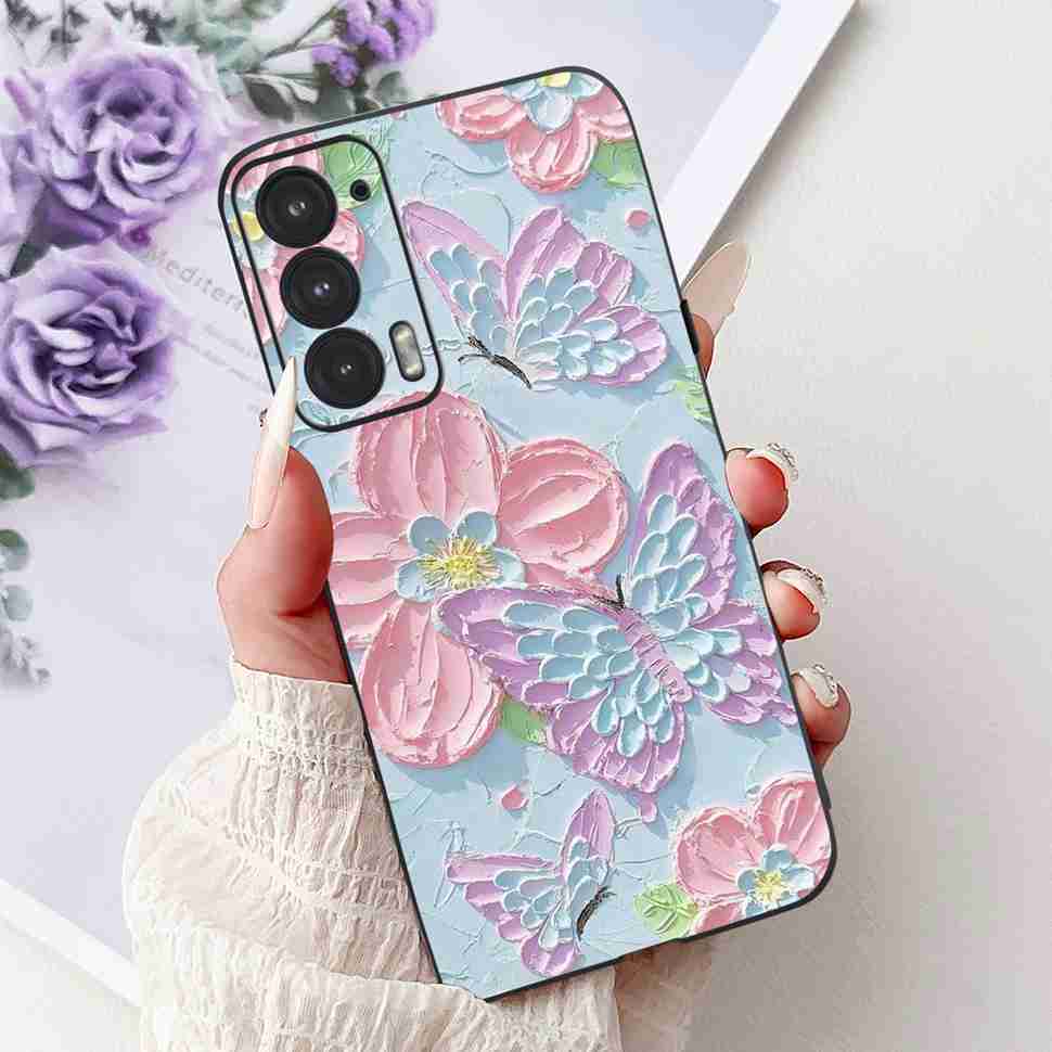New Luxury Heart Case For Motorola Edge 20 Silicone Back Cover For Motorola Edge 20 Edge20 5G Shockproof Clear Bumper