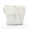 Used Sacosh Shoulder Bag Leather White Used Women
